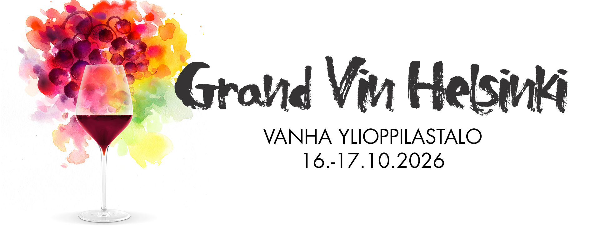 Grand Vin Helsinki, Vanha ylioppilastalo, 16.–17.10.2026